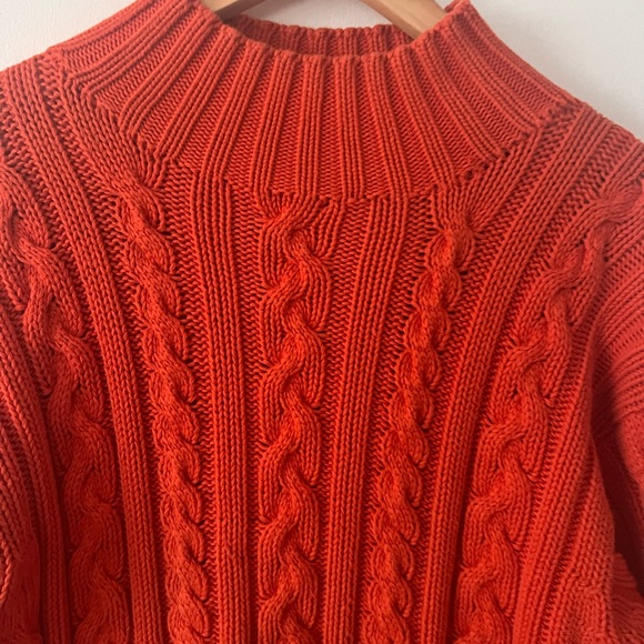 Ralph Lauren Vibrant Orange Knit Sweater - Picture 4 of 11